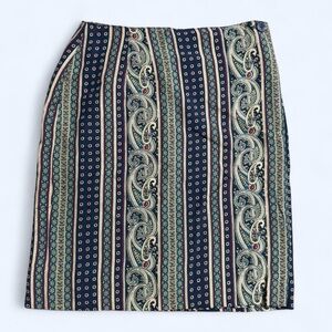 Vintage 90’s Paisley Print Wrap Skirt
